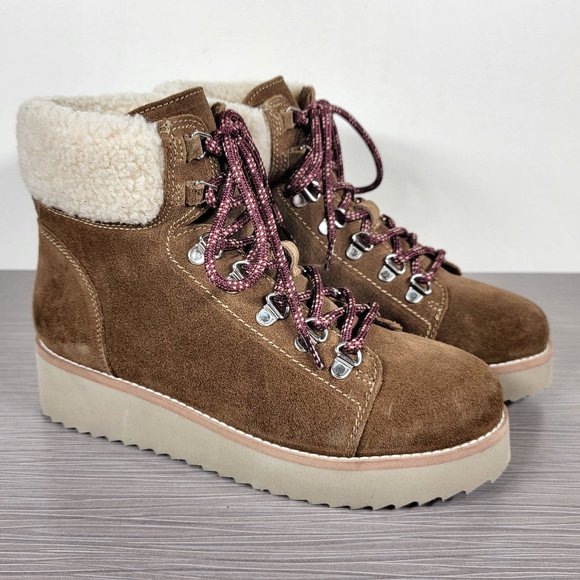 Sam Edelman Franc Hiking Boot Brown Womens Various Sizes - Picture 3 of 11